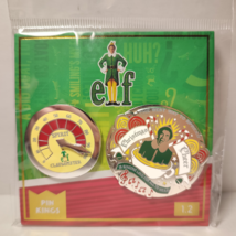 Buddy The Elf Santa Meter Enamel Pins Bundle Official Movie Collectible Badges - £9.28 GBP