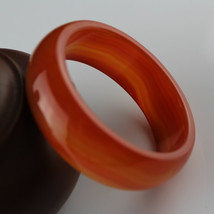 Free Shipping - custom size diameter 52 mm - 68mm , Genuine Natural Red agate /  - £31.97 GBP