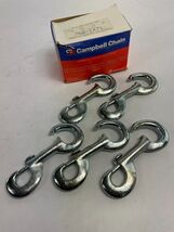LOT of 5: Campbell Chain Rigid Open Eye Bolt Snap Zinc  760-1471 size 3/4&quot; - €21,48 EUR