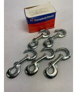 LOT of 5: Campbell Chain Rigid Open Eye Bolt Snap Zinc  760-1471 size 3/4&quot; - $451.56 MXN