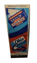 VTG 1940 Matchbook Cover Ohio Blue Label Blades Shaving PLA-SAFE edge 10... - $6.89