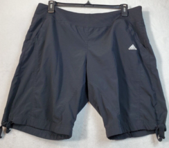 adidas Athletic Shorts Mens XL Black Elastic Waist Slash Pockets Pull on... - $14.88