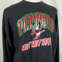 Vintage Peppers Hot Hot Hot! Sweatshirt XL Black Long Sleeve Santee 50/5... - £15.79 GBP