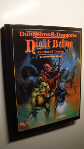 Primary image for NIGHT BELOW UNDERDARK CAMPAIGN HARDBACK *NEW NM- 9.2 NEW* DUNGEONS DRAGONS