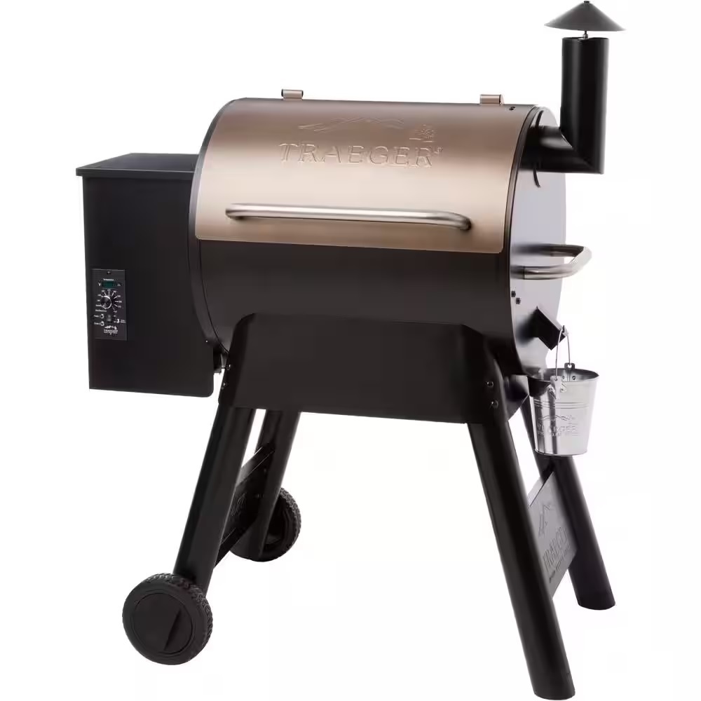 Primary image for Traeger Pro Series 22 Pellet XXL Grill Smoker in Steel with Bronze Coating