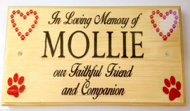 Large In Loving Memory Plaque / Sign - Dog Pets Memorial Friend Companion - £16.95 GBP