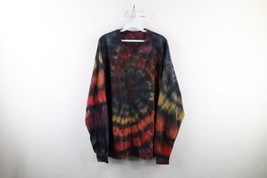 Vintage 90s Streetwear Mens Size XL Rainbow Tie Dye Long Sleeve T-Shirt Cotton - £34.99 GBP