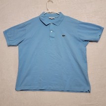 Lacoste Mens Polo Shirt Size XL Classic Fit Blue Cotton Short Sleeve Golf  - $21.87