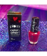 PLUM Color Affair Nail Polish in Ruby Wine  5 ml 0.17 FL OZ Brand New In... - $14.84