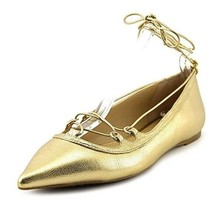 Michael Kors Women&#39;s Tabby Flat Shoes Gold Metallic 9.5 NEW IN BOX - £54.74 GBP