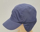 Lands End Nylon Blue Hat Baseball Cap Mens Large / XL Fleece Lined Ear F... - $29.60