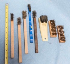Lot of 8 Parts Cleaning Wire Brushes dq - £24.53 GBP