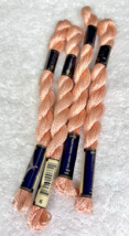 4 MINT Anchor Perle Pearl Cotton #6 Peach Embroidery Floss Vintage Skein - $9.41