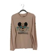 Walt Disney Mens T Shirt Size Medium Pink Palm Tree Graphic Tee Long Sleeve - $34.55 CAD