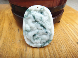 Free Shipping -Chinese Natural Green Dragon Jadeite Jade  Pendant  charm - 2012  - £15.98 GBP