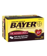 Genuine Bayer Aspirin Pain Reliever / Fever Reducer 325mg Coated Tablets... - $15.01 CAD