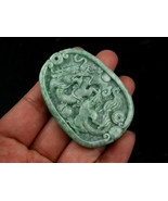 Free Shipping -Chinese Natural Green Dragon Jadeite Jade  Pendant  charm... - $20.00