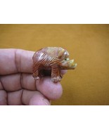 Y-WAR-34) red tan WART HOG carving hogs SOAPSTONE PERU FIGURINE boar war... - $163.26 MXN