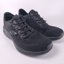 Skechers Men Bounder 56290 Black Bungee Lace Memory Foam Slip-On Shoe Size 9 - £15.54 GBP