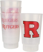 Rutgers Frosted Plastic Cups 16oz.(4-Pack) - £12.79 GBP