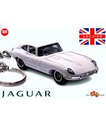   HTF RARE KEYCHAIN WHITE JAGUAR E-TYPE/XK-E CUSTOM Ltd Ed. GREAT GIFT - $68.98