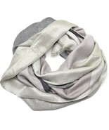 Style&amp;Co. Women&#39;s Colorblock Lurex Wrap Scarf, Black/Silver - £7.52 GBP