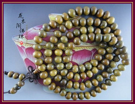 Free Shipping - 8mm Natural Green sandalwood Mala  Meditation yoga 108 prayer be - £20.77 GBP