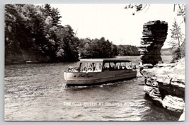 Wisconsin Dells RPPC The Dell Queen Touring Boat at Chimney Rock Postcar... - $9.95