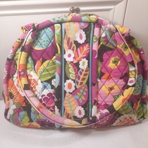 Vintage Vera Bradley Purse Eloise Va Va Bloom Kisslock shoulder Bag Handbag pink - £39.96 GBP