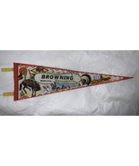 Vintage Souvenir Pennant Browning Montana - $26.47 CAD