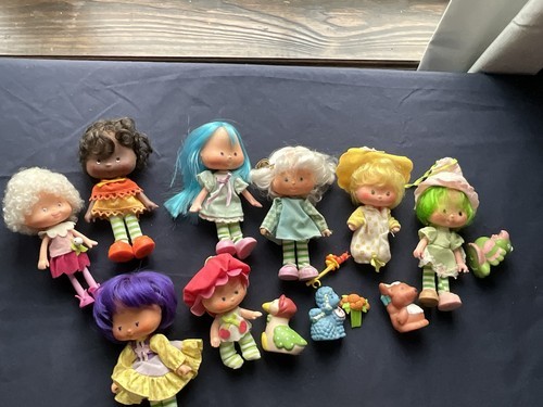 Vintage 70s 80 Strawberry Shortcake Friends Doll Lot of 7 Bundle Accesso... - $100.00