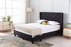 Home Life furbed000052_Cloth_Full_Black_N Platform Bed - $467.99