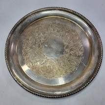 Vintage Gorham Heritage Silverplate Platter Tray 12” Round EP YH 362/1 - £21.83 GBP