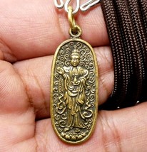 Guan Yin Kuan Quan Im Super Lucky Rich Mercy God Buddha Success Pendant Necklace - £19.84 GBP