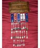 30 Commemorative Collectible Vintage Souvenir Spoons - €25,42 EUR