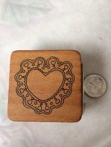 Heart Doily Rubber Stamp Comotion Retired 9998 Special Stamps 009337099985 - £8.10 GBP