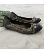 AGL Attilio Giusti Leombruni Womens Ballet Flats Size 36 Pewter Silver C... - $35.63