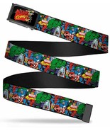 Marvel Comics Comic Book Superheroes Avengers Collage Classic Web Belt, ... - £31.42 GBP