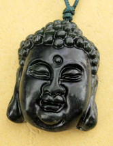 Free shipping -good luck  Hand-carved 100% Natural black agate Laughing Buddha c - £15.98 GBP
