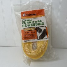Frost King Lawn Furniture Re-Webbing YELLOW/White - 2.25&quot; by 72 Ft. Long - NEW - £9.95 GBP