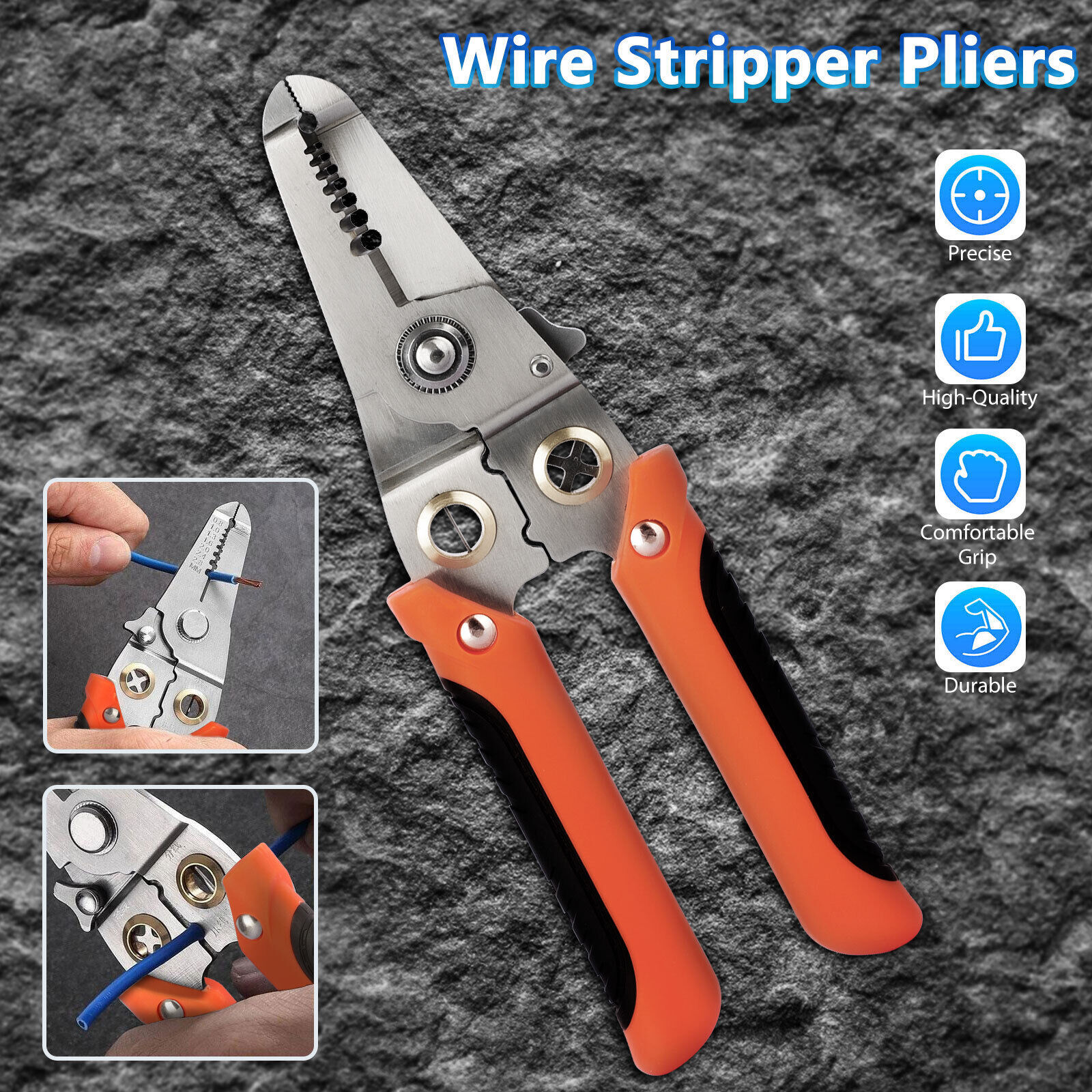 Primary image for Multi-Functional Wire Stripper Splitting Pliers Cable Cutter Home Repair Tool Us