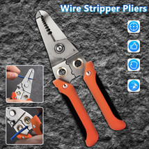 Multi-Functional Wire Stripper Splitting Pliers Cable Cutter Home Repair Tool Us - £18.04 GBP