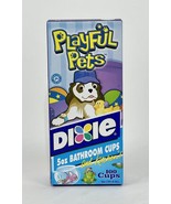 Vintage NOS Dixie Cups Playful Pets 2001  100 5 oz Cups for Bathroom and... - £17.39 GBP