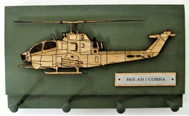 United States Military Bell AH-1 COBRA Helicopter Keychain Display Rack - £15.78 GBP