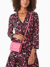 Kate Spade Brynn Flap Saffiano Crossbody Pink Ruby K4804 NWT $239 Retail - £57.62 GBP