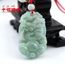 Free Shipping -   Green Jadeite Jade carved Dragon charm Pendant - £15.79 GBP