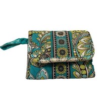 Vera Bradley Mini Trifold Wallet Peacock Turquoise Paisley Retired Pattern - £9.24 GBP