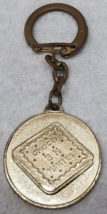 Choco BN Nantes Keychain French Cookies Gold Color Metal 1960s Vintage - £9.83 GBP
