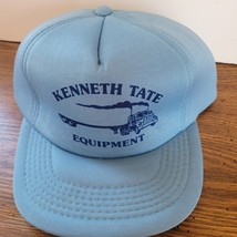 Kenneth Tate Equipment Foam Baseball Hat Cap Printed Logo Snap Back Vintage - £7.77 GBP