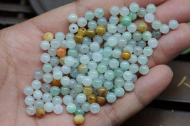 Free Shipping -   Jadeite Jade Colorful beads  Grade AAA  Natural Jadeite Jade l - £54.99 GBP